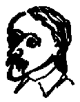 sketch of man with moustache