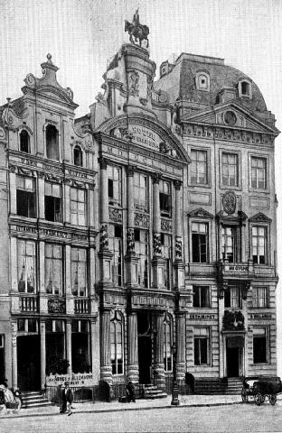 The cafe 'Au Cygne' in Brussels where Marx delivered lectures to the Cologne Workers' Association